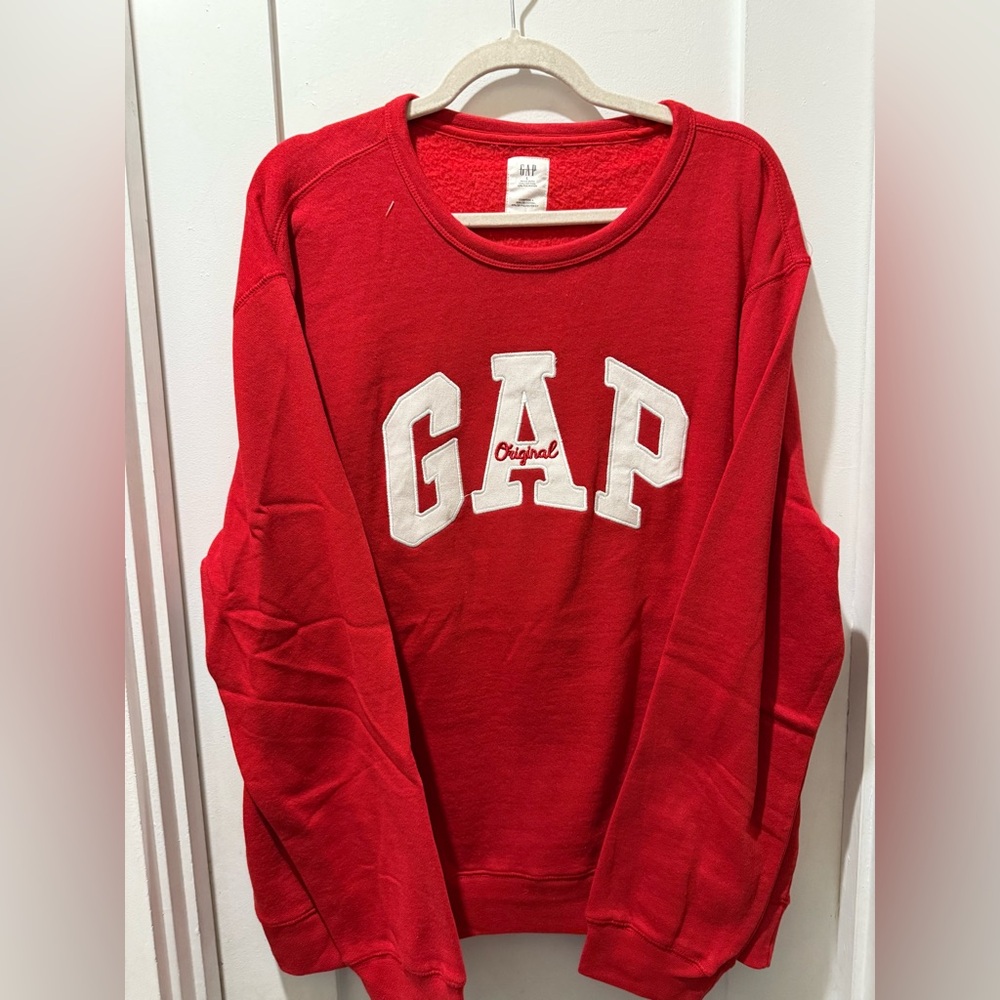 GAP Original Red Crewneck with White Logo